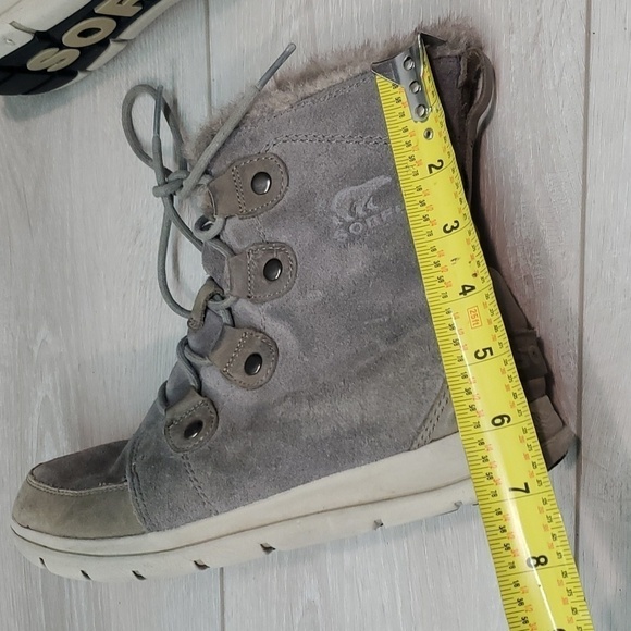 Sorel Women Explorer Joan Ankle Suede Booties shoes sz 8.5 - Picture 13 of 15
